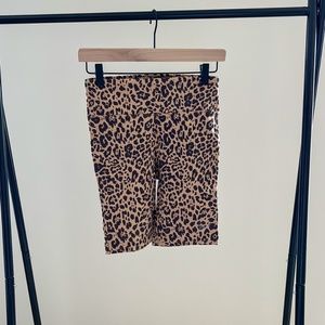 Express Cheetah Biker Shorts